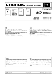 Grundig ASIS CUC 6301 Service Manual