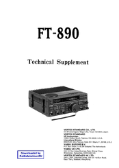 Vertex Standard FT-890 Technical Supplement
