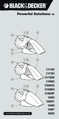 Black & Decker CV9605 Original Instructions Manual