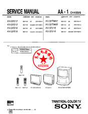 Sony Trinitron KV-32TW67 Service Manual
