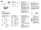 Sanyo VCC-4795P Instruction Manual