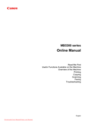 Canon MB5300 series Online Manual