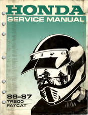 Honda 86-87 TA200 FATCAT Service Manual