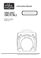 The Singing Machine SML283BL Instruction Manual