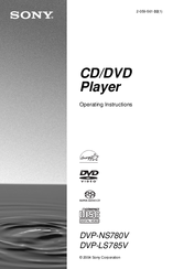 Sony DVP-NS780V Operating Instructions Manual