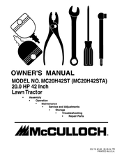McCulloch MC20H42ST Owner's Manual