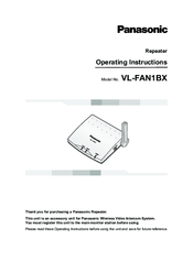 Panasonic VL-FAN1BX Operating Instructions Manual