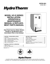 HydroTherm HC-100 Installation Operation & Maintenance