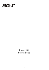 Acer AL1511 Service Manual