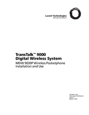 Lucent Technologies TransTalk 9000 MDW 9030P Installation And Use Manual