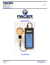 Pacer Instruments DA40T User Manual