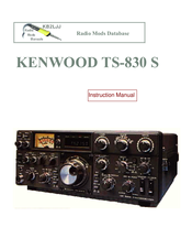 KENWOOD TS-830 Instruction Manual