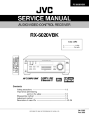 JVC RX-6020VBK Service Manual