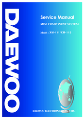 Daewoo XM-111 Service Manual
