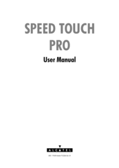 Alcatel SPEED TOUCH PRO User Manual