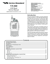 Vertex Standard VX-800 Service Manual