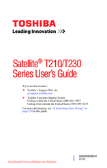 Toshiba T230 User Manual