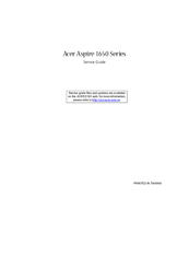 Acer Aspire 1650 Series Service Manual