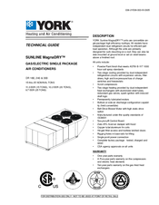 York SUNLINE MagnaDRY DR180E54 Technical Manual