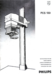 Philips PCS 130 Instructions For Use Manual
