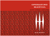 Scott Stereo Amplifier Operating Manual