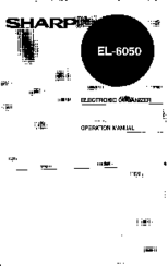 Sharp EL-6050 Operation Manual