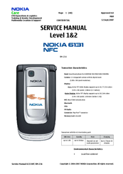 Nokia 6131 NFC RM-216 Service Manual