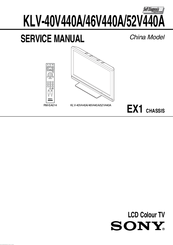 Sony KLV-46V440A Service Manual