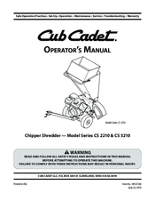 Cub Cadet CS 3210 Series Operator's Manual