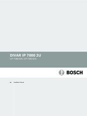 Bosch DIVAR DIP-7080-00N Installation Manual