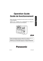 Panasonic AJRC10G - REMOTE CONTROL UNIT Operation Manual