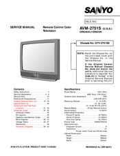 Sanyo AVM-2751S Service Manual