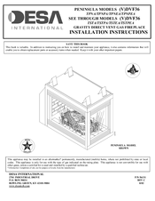 Desa DVF36 TPNEA Installation Instructions Manual