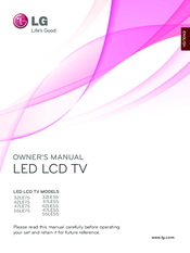 LG 55LE55 Owner's Manual