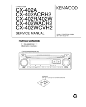 Kenwood CX-402WCVH2 Service Manual
