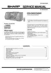 Sharp CD-C452 Service Manual