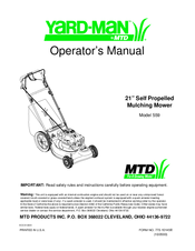 Yard-Man 559 Operator's Manual