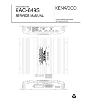 Kenwood KAC-649S Service Manual