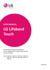 LG Lifeband Touch FB84-SL User Manual