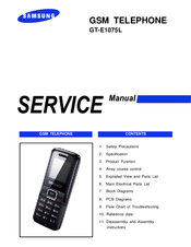 Samsung GT-E1075L Service Manual
