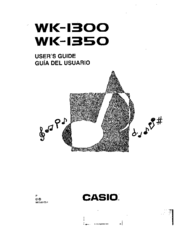 Casio WK-1300 User Manual