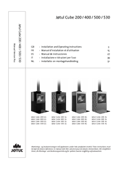 Jøtul Cube 530 GL WS Instruction And Operation Manual