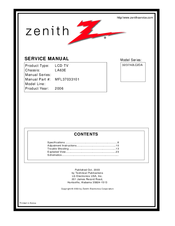 Zenith 37LC2DA Service Manual