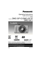 Panasonic LUMIX DMC-GF1K Operating Instructions Manual