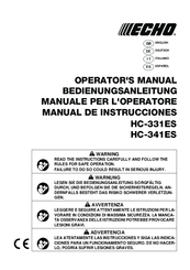 Echo HC-341ES Operator's Manual