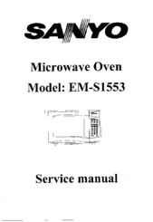 Sanyo EM-S1553 Service Manual