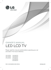 LG 55LM6200 Owner's Manual