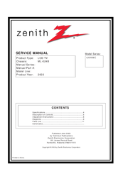 Zenith L20V26C Series Service Manual