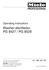 Miele PG 8527 Operating Instructions Manual