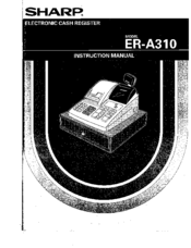 Sharp ER-A310 Instruction Manual